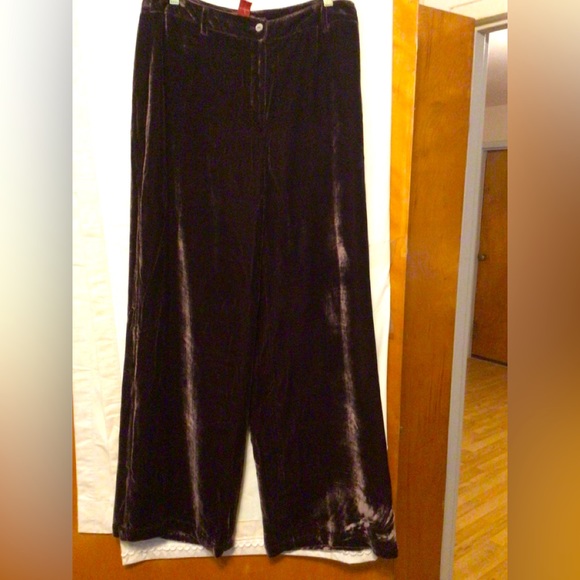 Sundance Velvet wide leg pans Sz10 NWOT - Picture 2 of 5